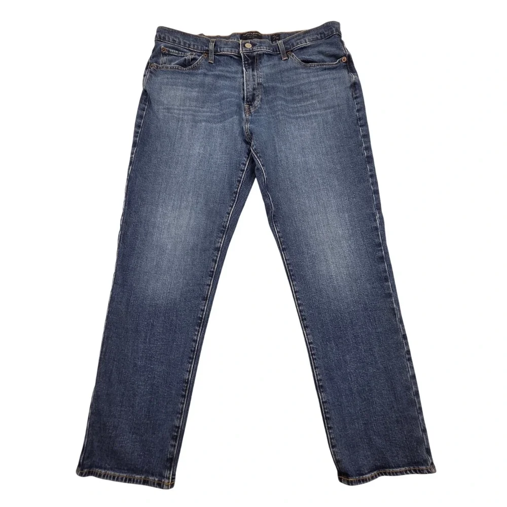 Lucky Brand 221‎ Straight Leg Blue Denim Jeans Mens 38x30